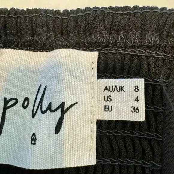 Princess Polly black spaghetti’s strap jumpsuit size 4 NWOT - Picture 5 of 14